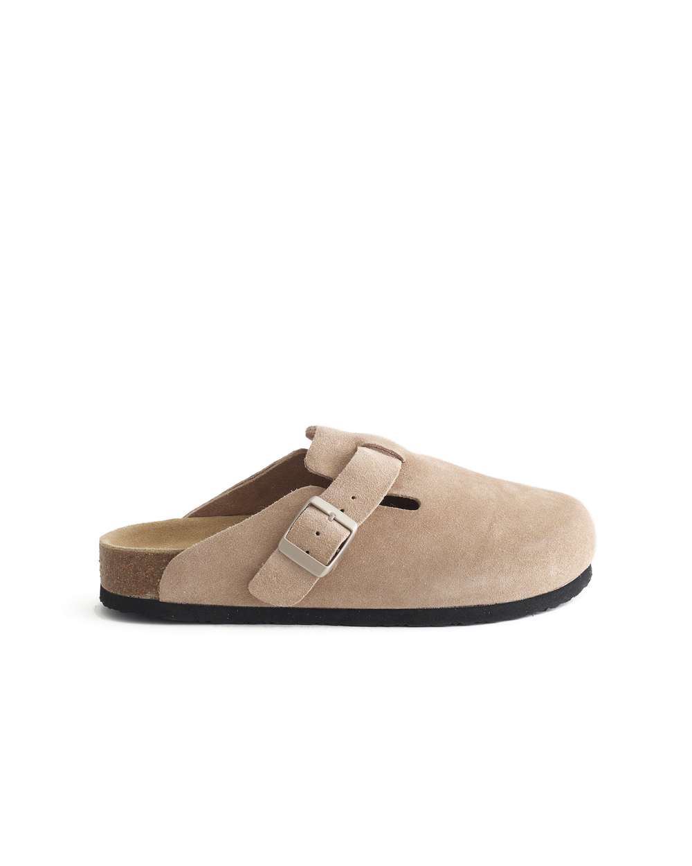 Water Repellent Suede Clog Mule